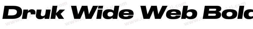 Druk Wide Web Bold Regular字体转换